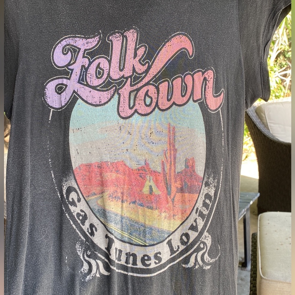 Spell Vintage Folktown Tee in Charcoal size medium - Picture 6 of 12